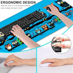 Keyboard Wrist Rest and Mouse Pad with Wrist Support Set Ergonomic Coaster,Memory Foam,Easy Typing Pain Relief,Large XL Desk Mat 31.5"x 11.8",Cute Owls on a Branch - Image 6