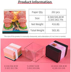 3D Calendar 2027,Creative 3D Memo Pad Time Piece Calendar 2027 Tear Away Paper Sculpture Peach Forest Multi-Color DIY Art Note - Image 6