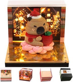 2027 3D Paper Carving Desk Calendar With LED Light (Capibara) by Divtada