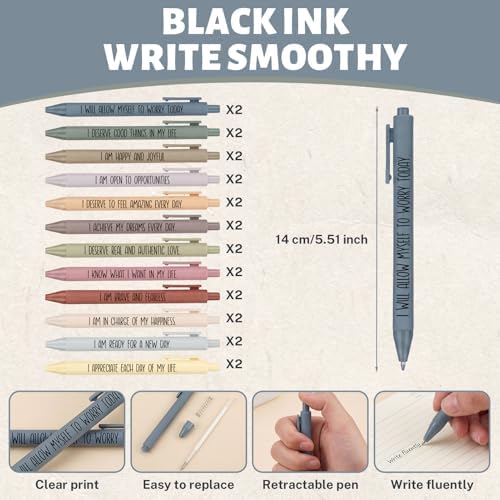Sprial Notebooks with Pens Bulk, 48 Pack, 5.5 x 4.7 Inch Aesthetic - Image 4