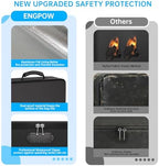 ENGPOW 5200℉ Fireproof Document Box with 25 Pockets Accordion File Folder - Image 5
