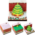 3D Calendar 2027, Tear-Away Desk Calendar, Paper Art Memo Pad, LED Light (Christmas A) by Unknown
