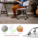 Kuyal Clear Chair Mat, Hard Floor Use, 48" X 53" Desk Chair Mat - Image 2
