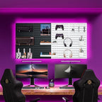 Wall-Mounted Pegboard Kit, 50.4" x 25.2" Organizer Panel – Large, Cost-Effective & Nail-Free Installation Blue - Image 6
