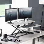 VIVO Dark Gray 36 in Standing Desk Converter, DESK-V036KG - Image 2