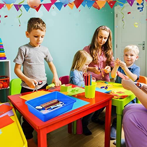 Sintuff 48 Pcs Classroom Paper Tray, Stackable Letter Size Bin, Multicolor - Image 5
