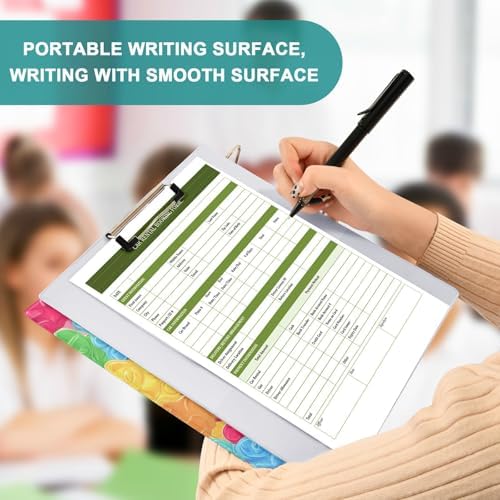 Colorful Sweet Jelly Bears Round Ring Binders Gummy Candies 1.5 Inch 3 Ring Binder with Clipboard Holds 200 Sheets Office Home School - Image 7