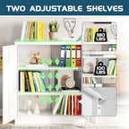 MIIIKO Metal Lockable Storage Cabinet, Small Metal Garage Storage Cabinets with Doors and Shelves for Home Office,Garage - Image 5