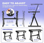 Keyboard Stand Piano Duty Stand Z Style Adjustable Keyboard Holder Piano - Image 5