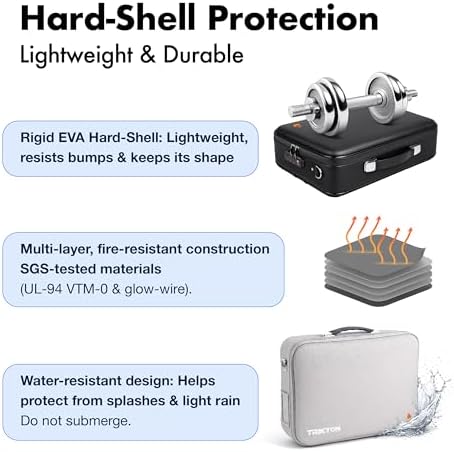 XXL Legal-Size Fire & Water-Resistant Document Box with TSA Lock - Hard-Shell Case (17×13×6 in) Hard Case File Organizer for Important Documents, Laptop, Passport, Wills, Certificates (Silver) - Image 5