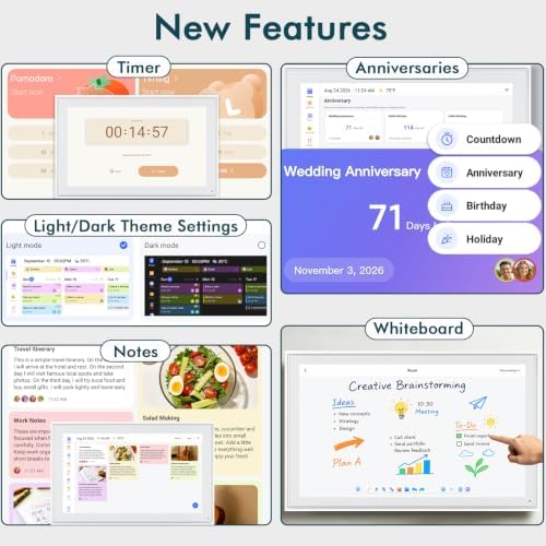 15.6 Inch Digital Wall Calendar Touch Screen Smart Electronic Calendar - Image 2