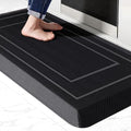 UKISS 9/10"" Extra Thick Cushioned Anti Fatigue Kitchen Mat, Waterproof High Density Foam Standing Desk Mat, Non-Slip Ergonomic Comfort Mat for Kitchen, Office,Workstation Black (Black, 20" X 39") by Unknown