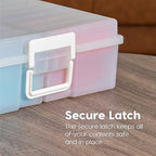 IRIS USA Photo Storage Box |Made in USA| 16 Cases - (2-Pack) - Pearl - Image 5