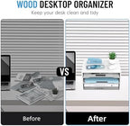 3-Tier Paper Organizer for Desk, Adjustable Mail Organizer, White - Image 6