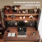 Desk Organizer with Pegboard, Desktop Shelves & Office Shelves, Desk Hutch Top Only, Adjustable Hutch for Dorm or Office, Steel Frame Display (White, 22" L x 10" W x 26" H) - Image 5