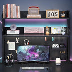 Clamp on Desk Shelf with Pegboard, Desktop Organization Bookshelf - Image 2