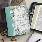 Sunflowers Poetic Scriptures Bible Cover for Women Soft PU Leather Verse Print Bible Carrying Case Large Capacity Book Organizer with Top Handle Gifts for Christians - Image 6
