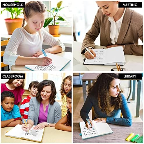 feela Journal Notebook Bulk for School, Hardcover Business Classic Ruled Lined Journals with Pen Holder for Work Office Journaling, with 5 Black Pens, 120 GSM, 5.1”x8.3”, 5 Pack, A5, Solid Colors - Image 7