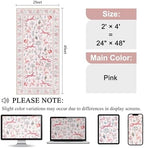 DUKINO 2x4 Rug for Entryway, Animal Washable Runner Rug for Kitchen, Pink - Image 2
