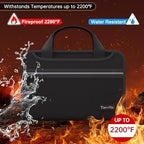 Tamfile Accordion File Organizer, Fireproof Expanding File Folder, Black - Image 2