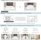 MIULEE 22x22 Inch Throw Pillow Insert for Couch Sofa Bed - Image 6