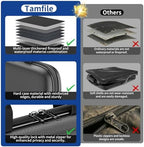 Tamfile Fireproof Document Box with Handle, Hard Case File Organizer, Black - Image 4