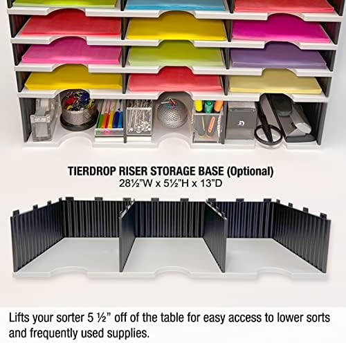Ultimate Office TierDrop Desktop Organizer, 24 Compartment Sorter, 3-Wide - Image 4