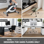 PHOUZIN Office Chair Mat for Hardwood Floor, 36" x 48" Desk Chair Mat - Image 5