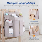 Sweeby Diaper Organizer for Changing Table and Crib - Nursery Diaper Stacker Hanging Caddy for Baby Essentials - Image 5