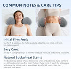 Buckwheat Lumbar Support Pillow for Bed Sitting and Couch Support, Firm Ergonomic Back Pillow for Lower Back Pain Relief, Small Natural Back Support Pillow Recliner Pillow - Image 6
