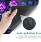 Desk Mat, Mouse Pad with Wrist Rest, 4-in-1 Large Mouse Pads for Desk, Ergonomic Mouse Pad and Keyboard Wrist Rest Gaming Keyboard Mat for Office,Cute Raccoon Flower - Image 4