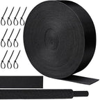 Oleitodh 66 ft 3/4 in 2:1 Heat Shrink Braided Sleeving, Black by Oleitodh