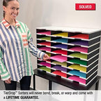 Ultimate Office TierDrop Desktop Organizer, 24 Compartment Sorter, 3-Wide - Image 3