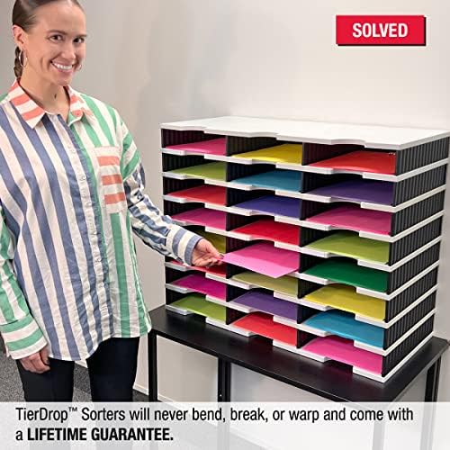 Ultimate Office TierDrop Desktop Organizer, 24 Compartment Sorter, 3-Wide - Image 3