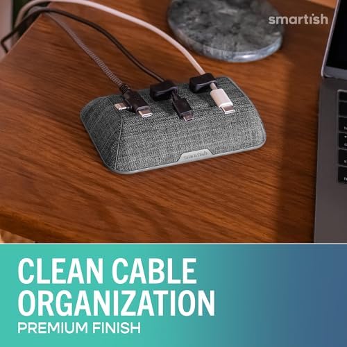 Smartish Magnetic Cord Holder, Bigger Cable Wrangler, Office Desk Organizer - Image 2