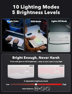 Trueque Wireless Keyboard and Mouse Combo, 4000mAh Battery, Wrist Rest - Image 4
