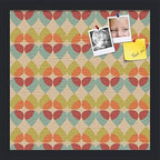 PinPix 14x14 inch Cork Bulletin Board. This Decorative Framed Pin Board Comes with Abstract Pattern in Color Design and Satin Black. Ideal for Home, Office Decor or School (PinPix-564) by PinPixBulletinBoards