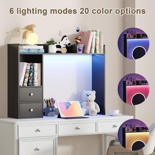 ChooChoo Desktop Bookshelf with LED Lights and 4 Shelves - Image 3