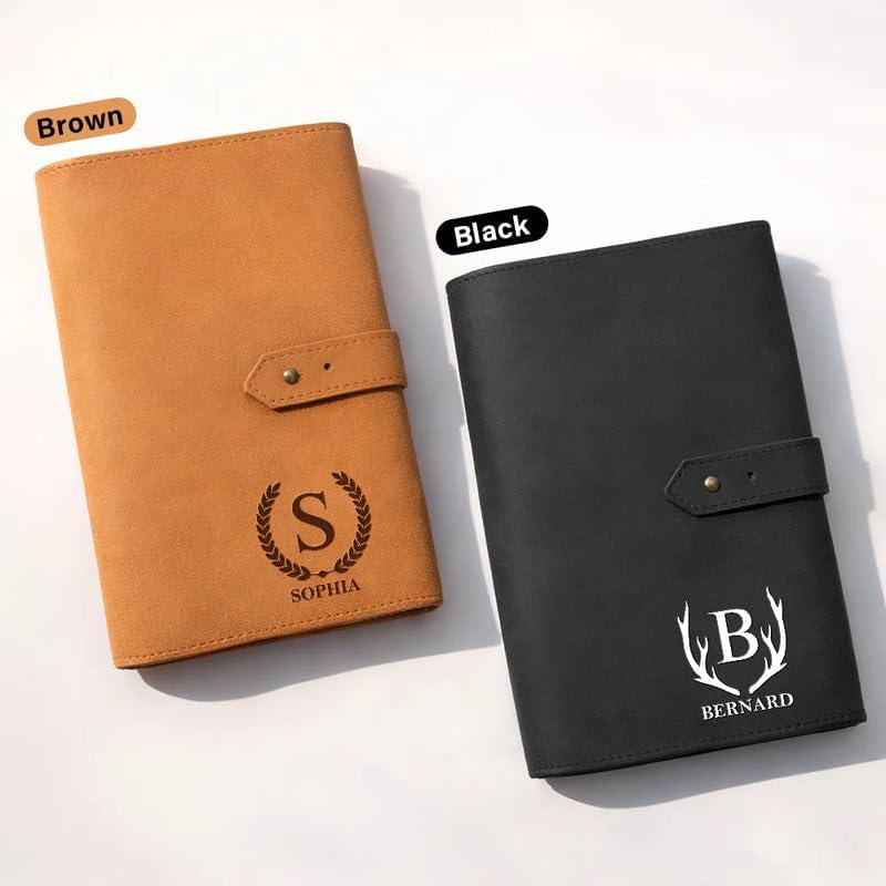 Personalized Leather Cable Bag - Travel Organizer for Charging Cables, Tech Accessories Storage Pouch for Men Women, Compact Cord Keeper for Office Travel Everyday Carry - Monogram Name Initial - Image 3