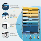 SUPEASY 7-Tier Hanging Wall File Organizer with Hooks, 2 Pack - Image 4