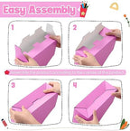 Colarr 48 Pcs Cardboard Magazine File Holder Book Bins, Bright Color - Image 4