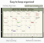 Forvencer 2027 Desk Calendar, Planner Sept 2026 - Jun 2028, 22 Month 22x17" - Image 3