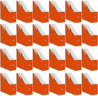 Limitliho 24 Pack Orange-Red Cardboard Magazine Holder for Desk or Shelves by Limitliho