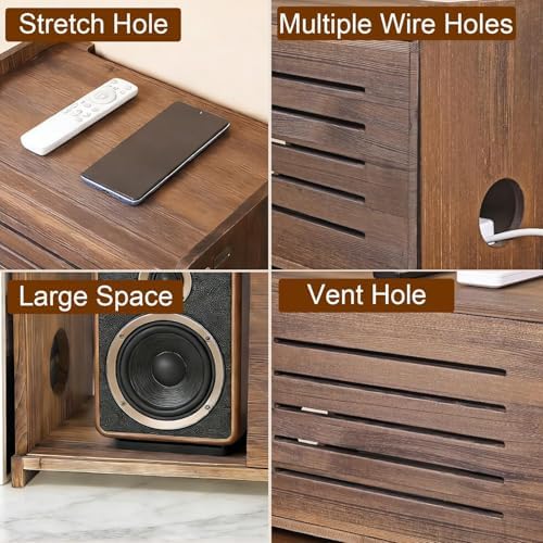 WiFi Box Hider Wood, Cable Organizer Storage Cabinet - Image 6