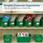 Really Good Stuff Durable Book & Binder Holders - 6 Pack – Green - Image 2
