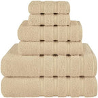 American Soft Linen 100% Cotton Luxury Turkish Towels, 6 Piece Towel Set by AmericanSoftLinen
