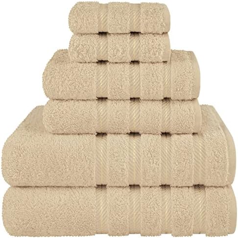 American Soft Linen 100% Cotton Luxury Turkish Towels, 6 Piece Towel Set by AmericanSoftLinen