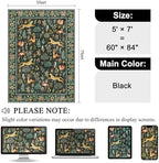 DUKINO 5x7 Area Rugs, Washable Animal Rug for Living Room Non Slip, Black - Image 2
