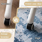 Office Chair Mat for Hardwood Floor, 72"x48" Easy Glide Computer Chair Mat Protector for Rolling Chair Under Desk Rug Nonslip Backing, Machine Wash - Image 3