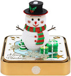 3D Memo Pad Time Piece Calendar 2027, 3D Tear-Off Art Desk Calendar 2027, Creative 3D Memo Pad Paper Art Tree House DIY Paper Carving Decoration (Christmas Snowman) by PTAEXCEL